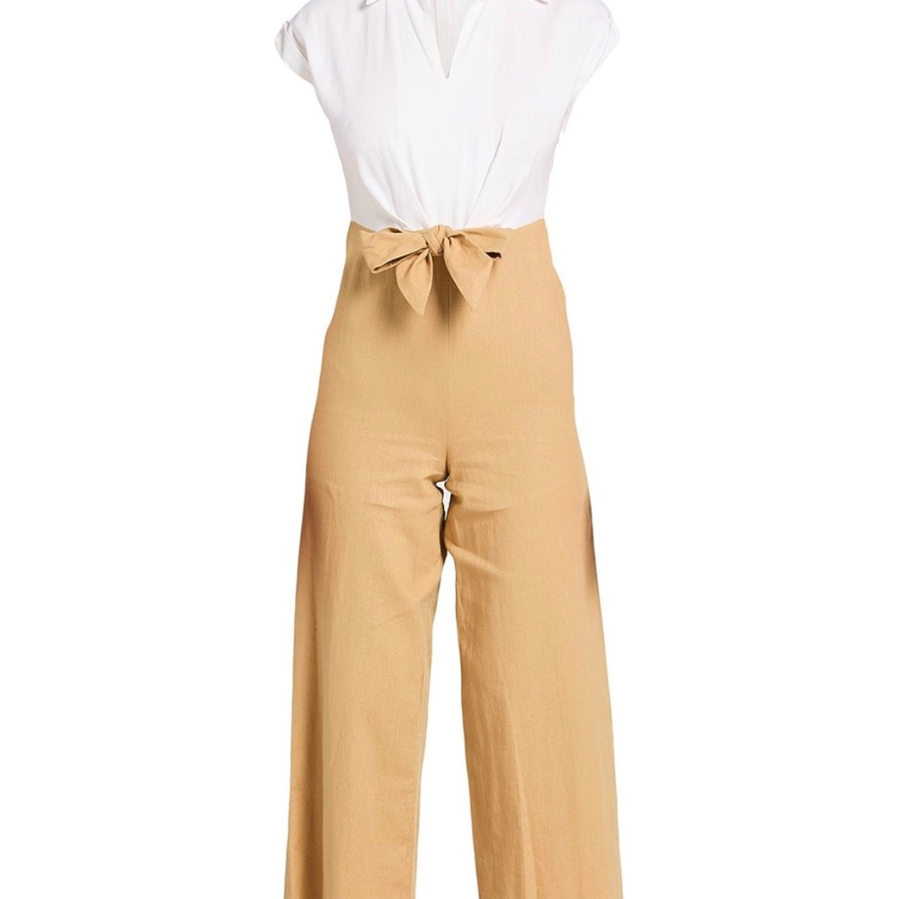 DKNY beige and white jumpsuit- NWT Size 14